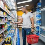 Man at supermarket